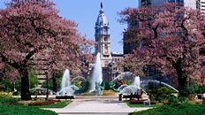 Computer Screen Image #106 Fountain in the Park Screen Image (Image Only. Computer Prop Not Included)