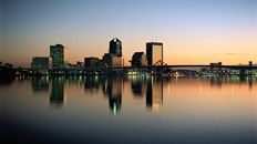 Computer Screen Image #114 Jacksonville at Dusk Screen Image (Image Only. Computer Prop Not Included)