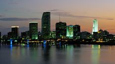 Computer Screen Image #115 Miami at Dusk Screen Image (Image Only. Computer Prop Not Included)