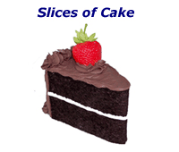 Fake Slices of Cake