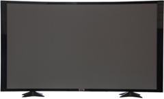 60 TV Props | 60 Inch Prop TVs Gloss Black CC Style with Curved Frame