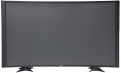 60 TV Props | 60 Inch Prop TVs Matte Black CC Style with Curved Frame