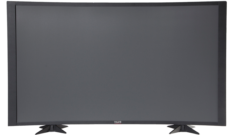 60" Curved Prop TV in Matte Black with Optional Base