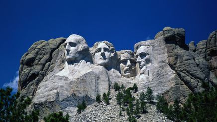 27" TV Screen Image #125 Mt. Rushmore (Screen Print Only. 27 Inch TV Prop Not Included)