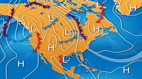 27" TV Screen Image #180 Weather Map (Screen Print Only. 27 Inch TV Prop Not Included)