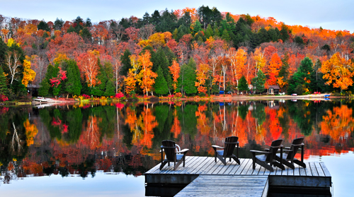 27" TV Screen Image #184 The Pier in Autumn (Screen Print Only. 27 Inch TV Prop Not Included)