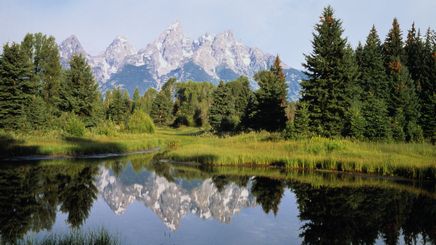 42" TV Screen Image #140 Beautiful Wyoming (Screen Print Only. 42 Inch TV Prop Not Included)