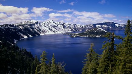 42" TV Screen Image #145 Crater Lake (Screen Print Only. 42 Inch TV Prop Not Included)