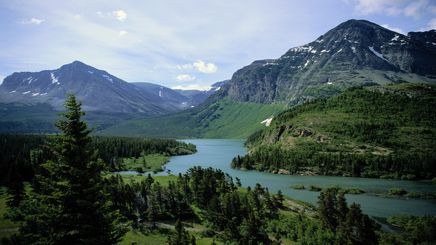 42" TV Screen Image #155 Glacier National Park (Screen Print Only. 42 Inch TV Prop Not Included)