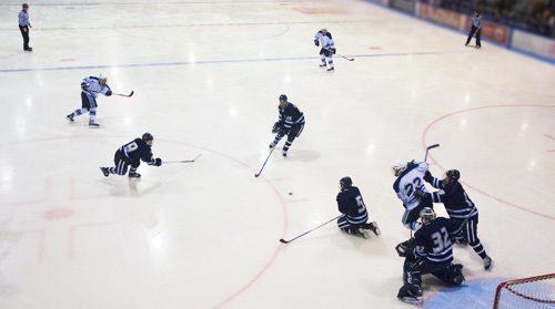 42" TV Screen Image #175 Hockey Game 2 (Screen Print Only. 42 Inch TV Prop Not Included)