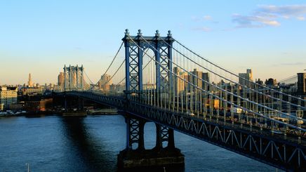 50" TV Screen Image #101 Manhattan Bridge (Screen Print Only. 50 Inch TV Prop Not Included)