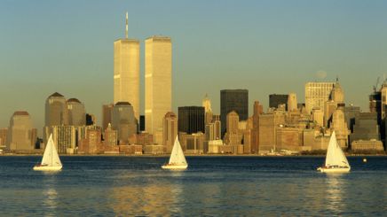 50" TV Screen Image #102 Sail Boats in New York City (Screen Print Only. 50 Inch TV Prop Not Included)