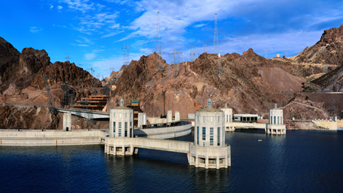 60" TV Screen Image #133 Hoover Dam (Screen Print Only. 60 Inch TV Prop Not Included)