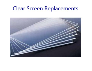 Clear Screen Replacements for TV Props and Computer Props