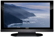 47" TV Prop LED HDTV Prop with Bottom Speaker in Gloss Black on Matte Black-BB Style Series with  Big Sur Screen