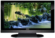 47" TV Prop LED HDTV Prop with Bottom Speaker in Gloss Black on Matte Black-BB Style Series with  Hawaiian Stream Screen