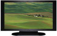 22" TV Prop Plasma-LED Flat Screen TV in Matte Black-XX Style Series with Fields of Green Screen