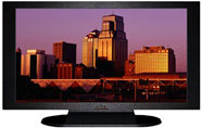 22" TV Prop Plasma-LED Flat Screen TV in Matte Black-XX Style Series with Kansas City at Sunset Screen