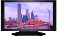 22" TV Prop Plasma-LED Flat Screen TV in Matte Black-XX Style Series with Houston Screen