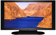 22" TV Prop Plasma-LED Flat Screen TV in Matte Black-XX Style Series with Colorado River Screen