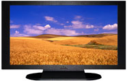 22" TV Prop Plasma-LED Flat Screen TV in Matte Black-XX Style Series with Golden Fields Screen