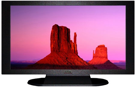 42" TV Prop Plasma-LED Flat Screen TV in Matte Black-XX Style Series with The Mittens Screen