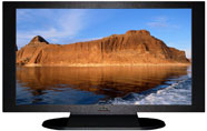 22" TV Prop Plasma-LED Flat Screen TV in Matte Black-XX Style Series with Rock Formations in Utah Screen