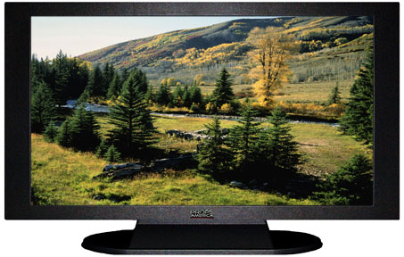 42" TV Prop Plasma-LED Flat Screen TV in Matte Black-XX Style Series with Autumn in Utah Screen