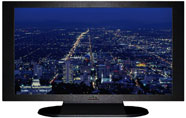 22" TV Prop Plasma-LED Flat Screen TV in Matte Black-XX Style Series with Salt Lake City at Night Screen