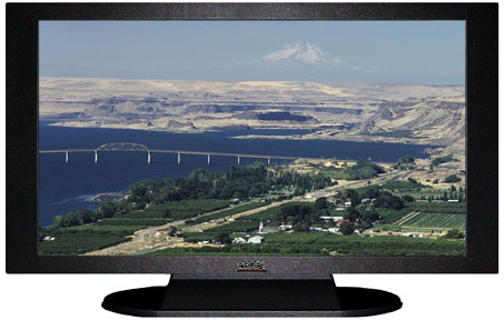 42" TV Prop Plasma-LED Flat Screen TV in Matte Black-XX Style Series with Columbia River Screen