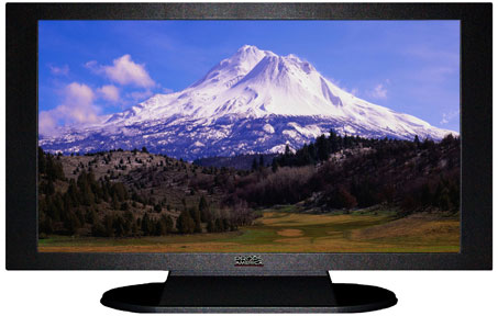 42" TV Prop Plasma-LED Flat Screen TV in Matte Black-XX Style Series with Mount Shasta Screen