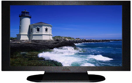 42" TV Prop Plasma-LED Flat Screen TV in Matte Black-XX Style Series with Lighthouse Screen