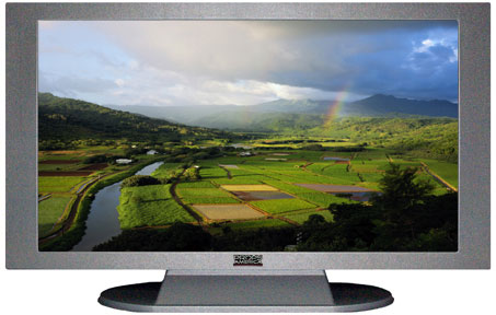 47" TV Prop Plasma-LED Flat Screen TV in Matte Silver-XX Style Series with Kauai Screen