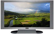 32" TV Prop Plasma-LED Flat Screen TV in Matte Silver-XX Style Series with Kauai Screen