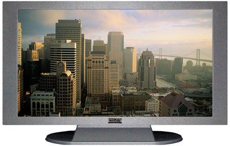 22" TV Prop Plasma-LED Flat Screen TV in Matte Silver-XX Style Series with San Francisco Screen